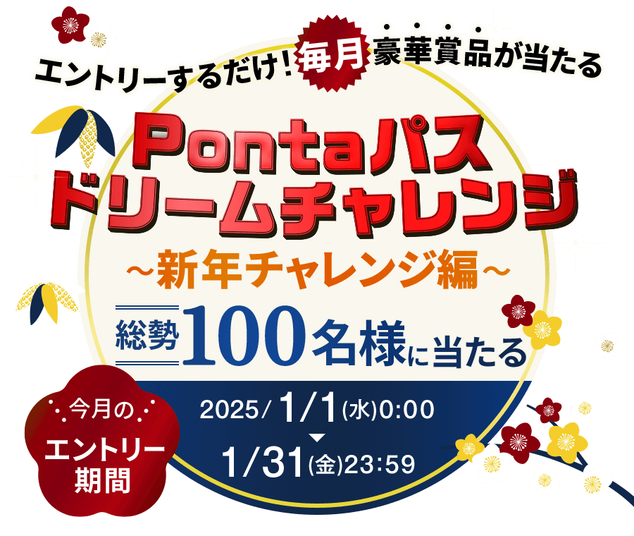 Pontaパス ドリームチャレンジ 新年チャレンジ編