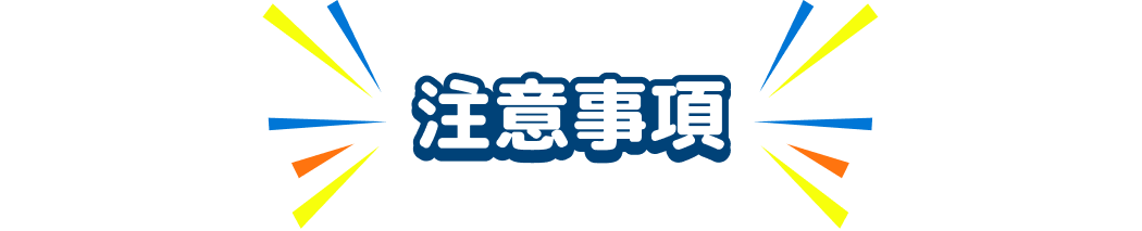 注意事項